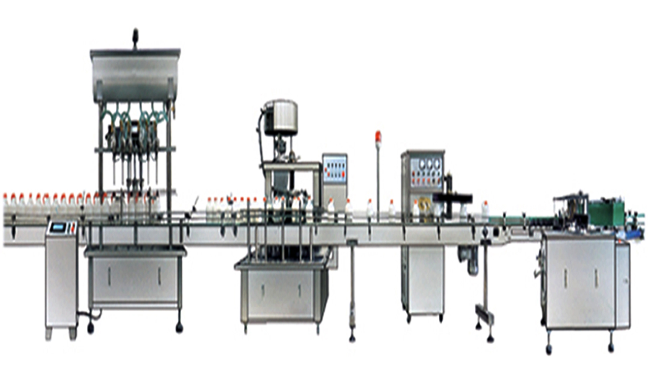 fully automatic production line filling capping sealing การบรรจุและปิดฝาแบบเหนี่ยวนำการปิดผนึก.jpg