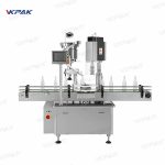 เครื่องปิดฝาขวดพลาสติกแบบหมุนอัตโนมัติสำหรับสายการบรรจุ