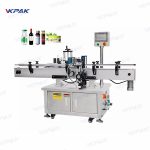 เครื่องติดฉลากสติกเกอร์แบบพันรอบอัตโนมัติสำหรับกระป๋องโลหะ