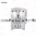 เครื่องบรรจุขวดแก้วอัตโนมัติ 2 หัวน้ำมันมะพร้าว ระบบลม