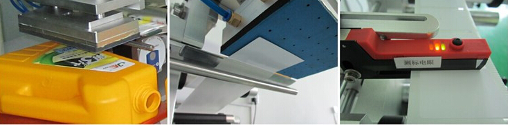 เครื่องติดฉลากถุงพลาสติกแบบกึ่งอัตโนมัติสำหรับพื้นผิวเรียบ