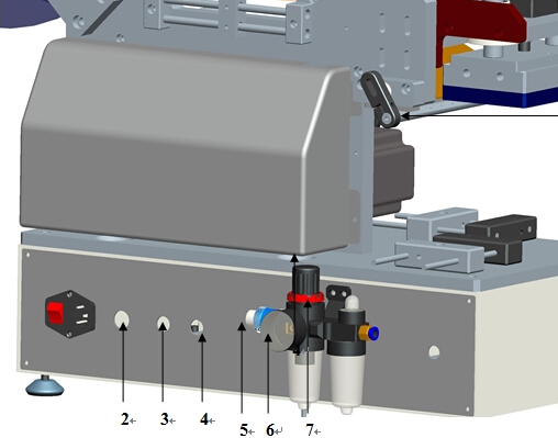 เครื่องติดฉลากถุงพลาสติกแบบกึ่งอัตโนมัติสำหรับพื้นผิวเรียบ