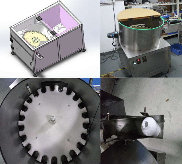 อุปกรณ์แยกขวดสำหรับสายการบรรจุ