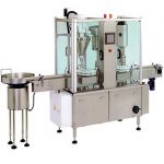 เครื่องบรรจุและปิดฝาขวดยาผงแบบโรตารีอัตโนมัติ