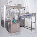 เครื่องบรรจุและปิดฝาถุงแบบตั้งพื้นอัตโนมัติสำหรับน้ำเต้าหู้และนมถั่วเหลือง