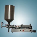 เครื่องบรรจุเนยถั่วลิสงน้ำผึ้งที่มีความหนืดสูงพร้อมถังแรงดัน