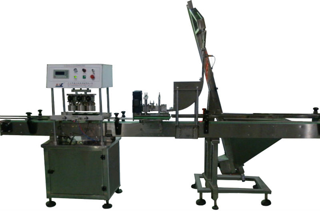 vacuum capping machine เครื่องปิดฝาขวดแก้วแบบสูญญากาศ