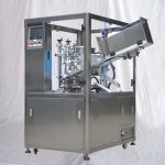 เครื่องบรรจุหลอดโลชั่นครีมเครื่องสำอางแบบ 2 ช่อง