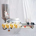 เครื่องบรรจุถุงสำเร็จรูปแบบกึ่งอัตโนมัติพร้อมปากถุงแบบลม