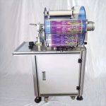 เครื่องติดฉลากสติกเกอร์แบบพับและติดแท็กไส้กรอกแบบกึ่งอัตโนมัติ