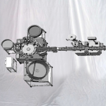 เครื่องบรรจุหลอดทดลองขนาดเล็กพร้อมเครื่องติดฉลากสติกเกอร์แนวนอน