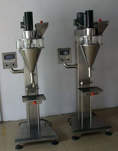 two sets of powder filling machine ready to export สองแถวสำหรับเครื่องบรรจุ.jpg